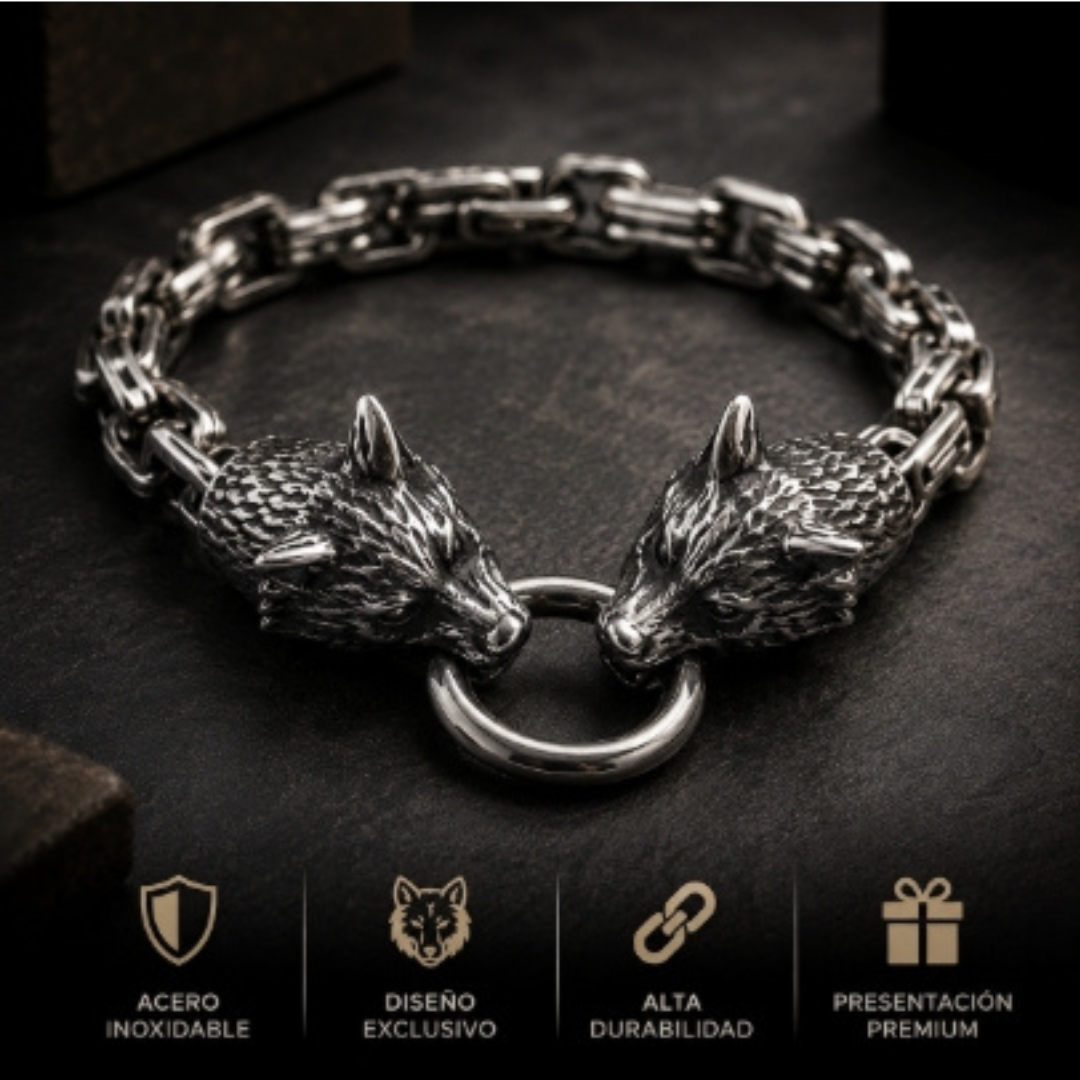 🐺 Pulsera Premium de Lobo