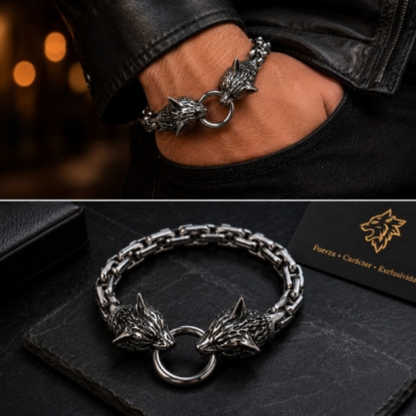 🐺 Pulsera Premium de Lobo